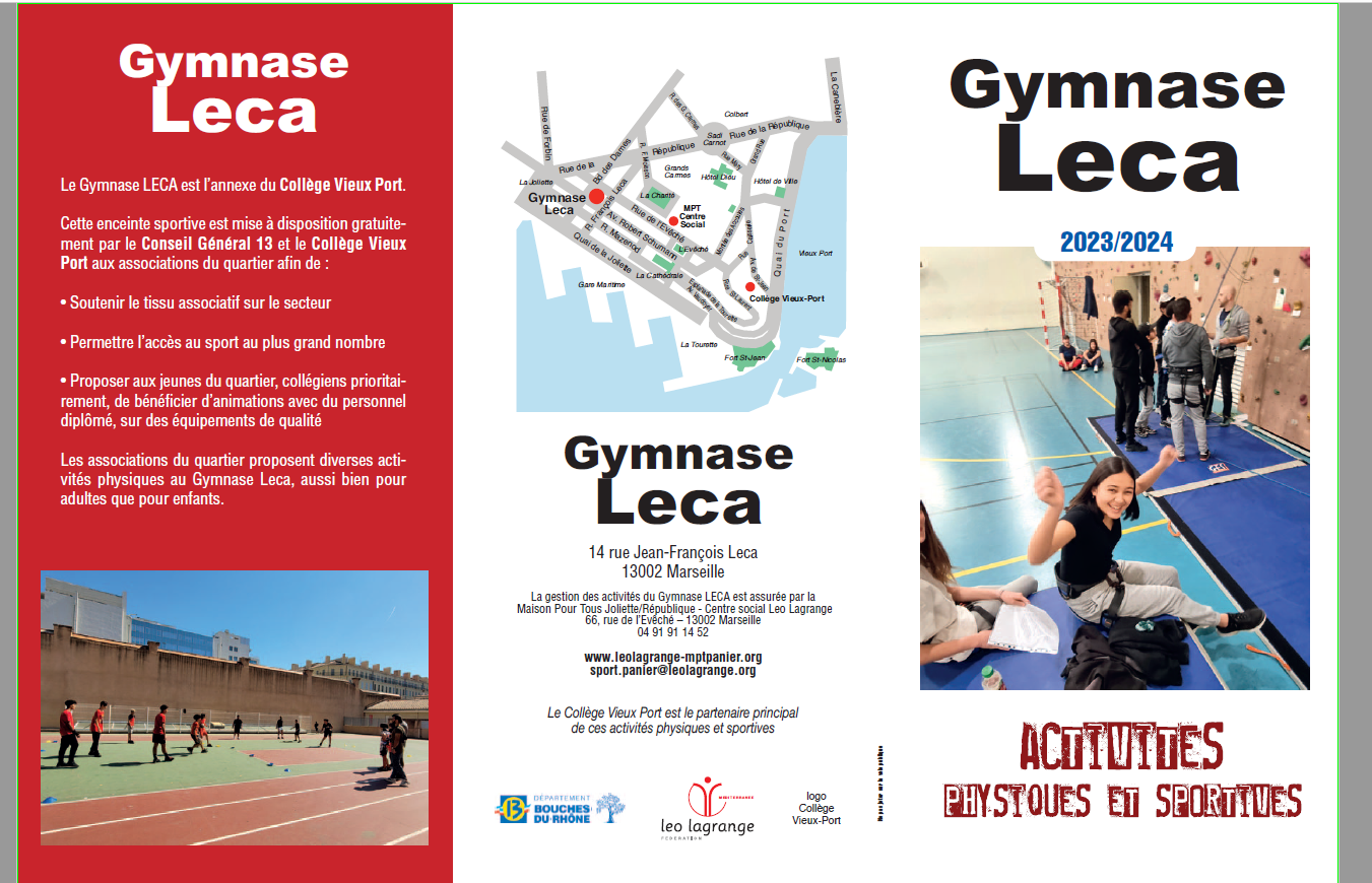 You are currently viewing programme du gymnase Leca